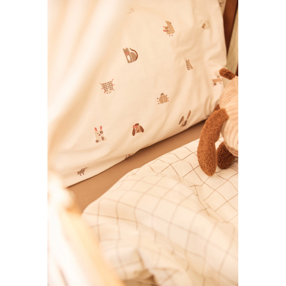 Jollein Duvet Cover Set Animal Friends 100x140cm + 40/60 Cm