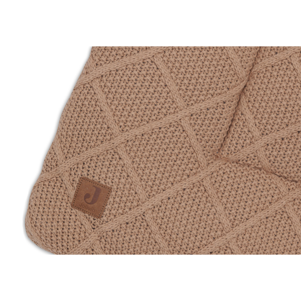 Jollein Playpen Mat - Check Knit Bisquit