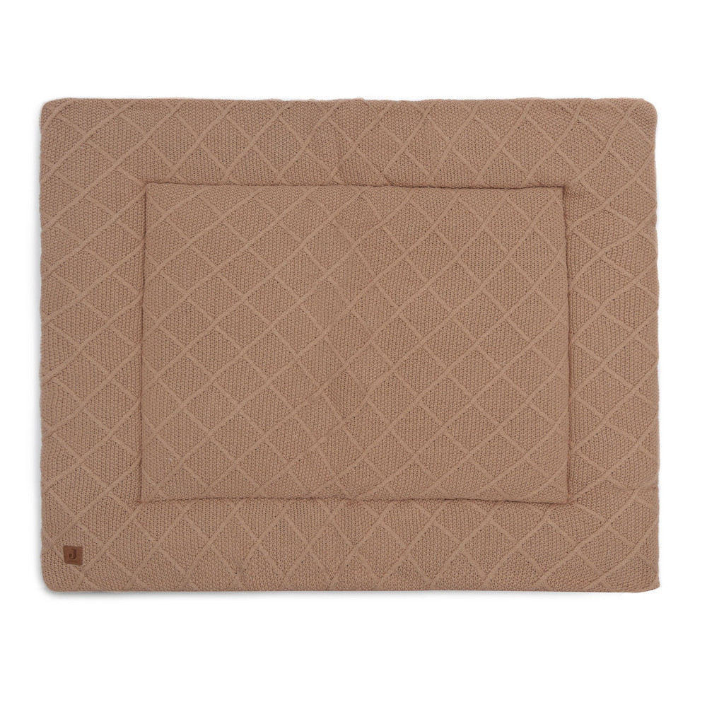 Jollein Playpen Mat - Check Knit Bisquit