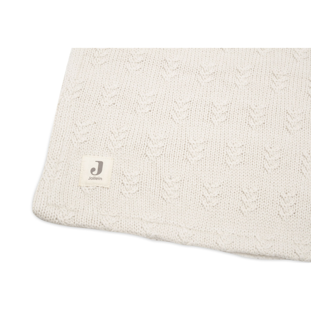 Jollein sega 100x150 cm - Grain Knit-Velvet Oatmeal