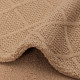 Jollein sega 75x100 cm - Check Knit - Teddy Fleece Biscuit