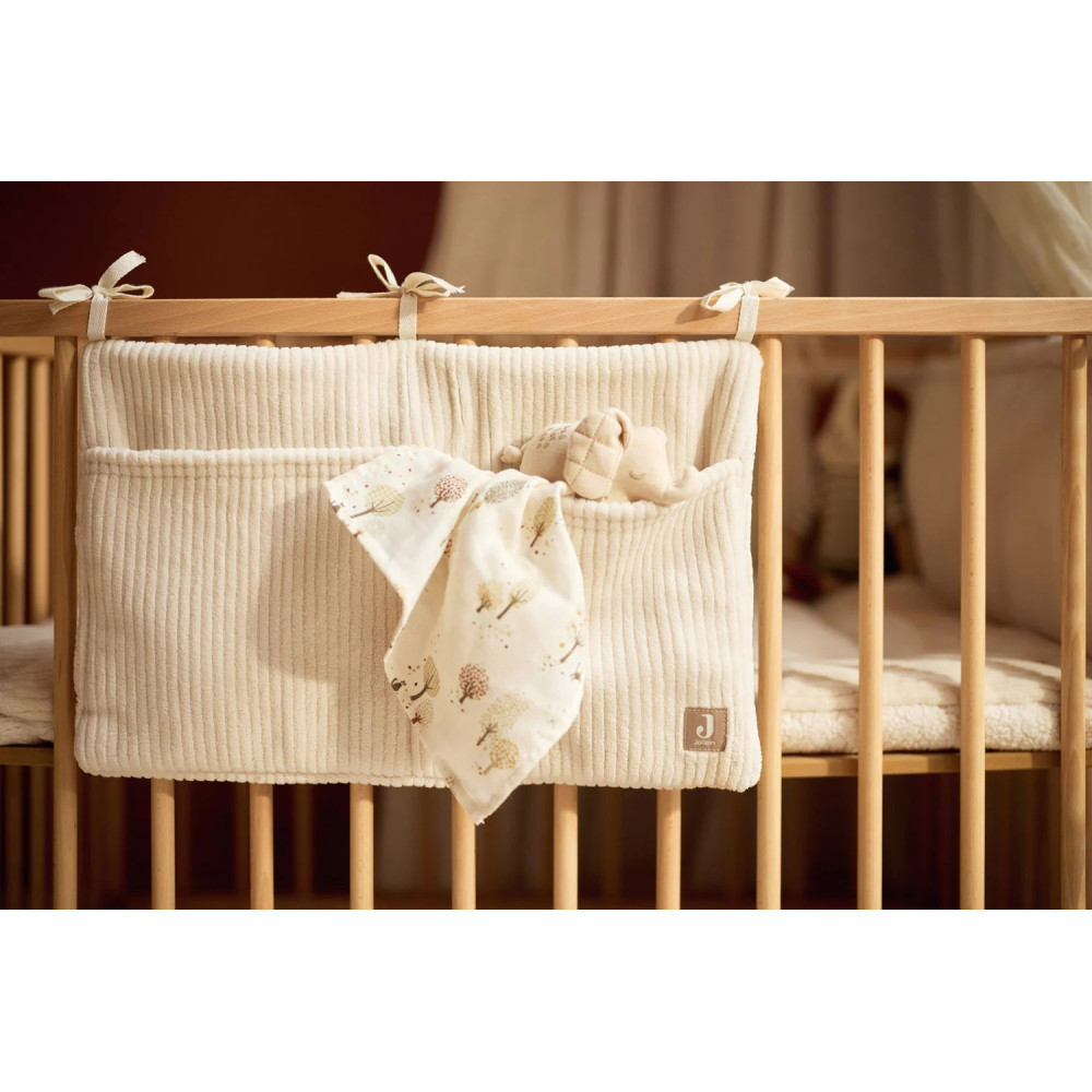 Jollein vertikāls organizators - Cloudy Rib Oatmeal