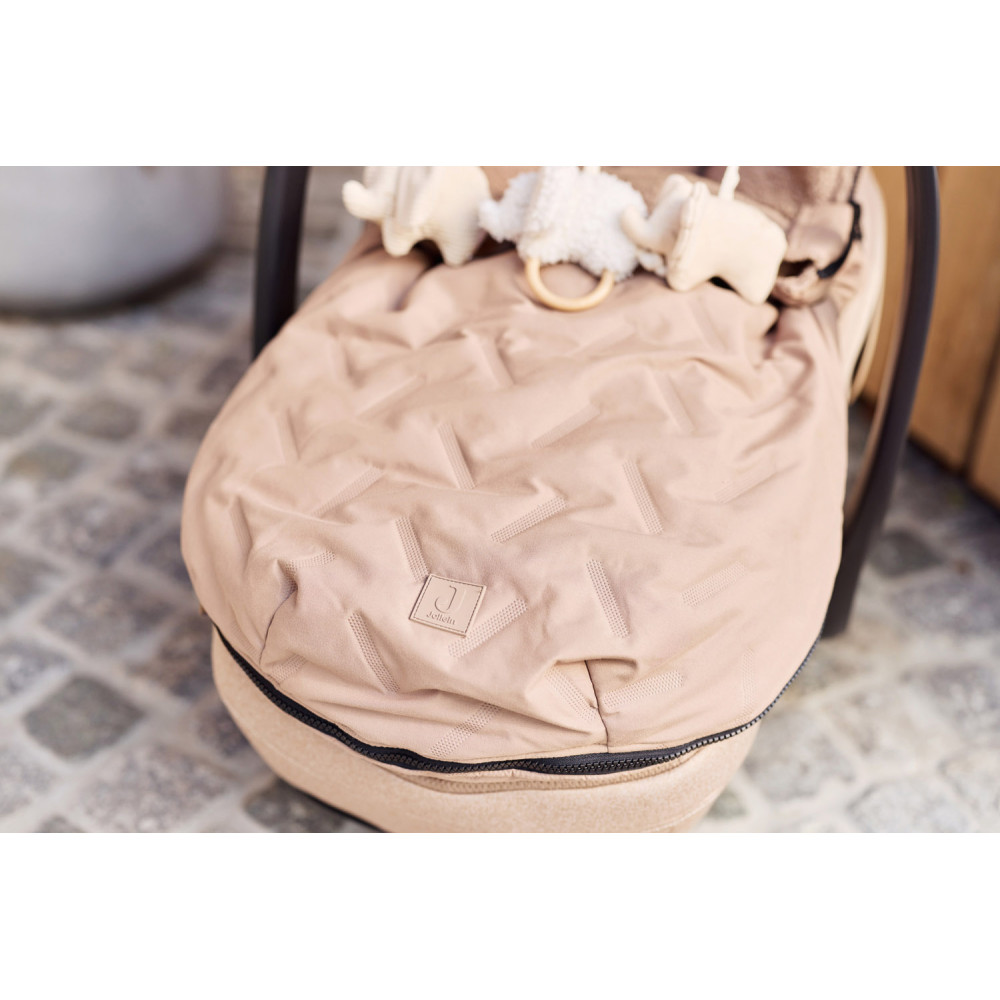 Jollein guļammaiss ratiem/autokrēslam - Embossed - Milky Coffee