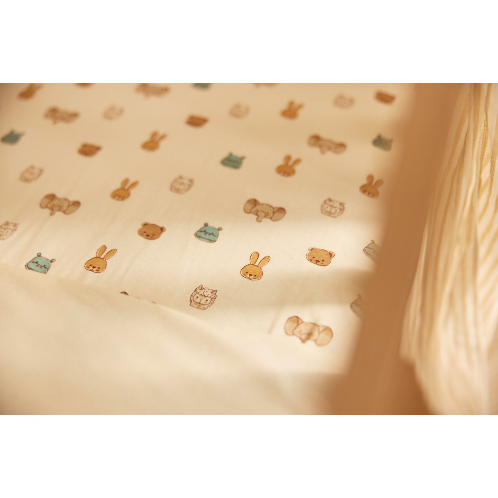 40/50x80/90cm Palags ar gumiju Jersey Jollein Jollies