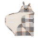 Jollein Wrap Blanket Bunny - Check - Boucle