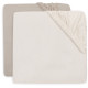 Fitted Sheet Jersey 60x120cm Oatmeal/Sand (2pack)