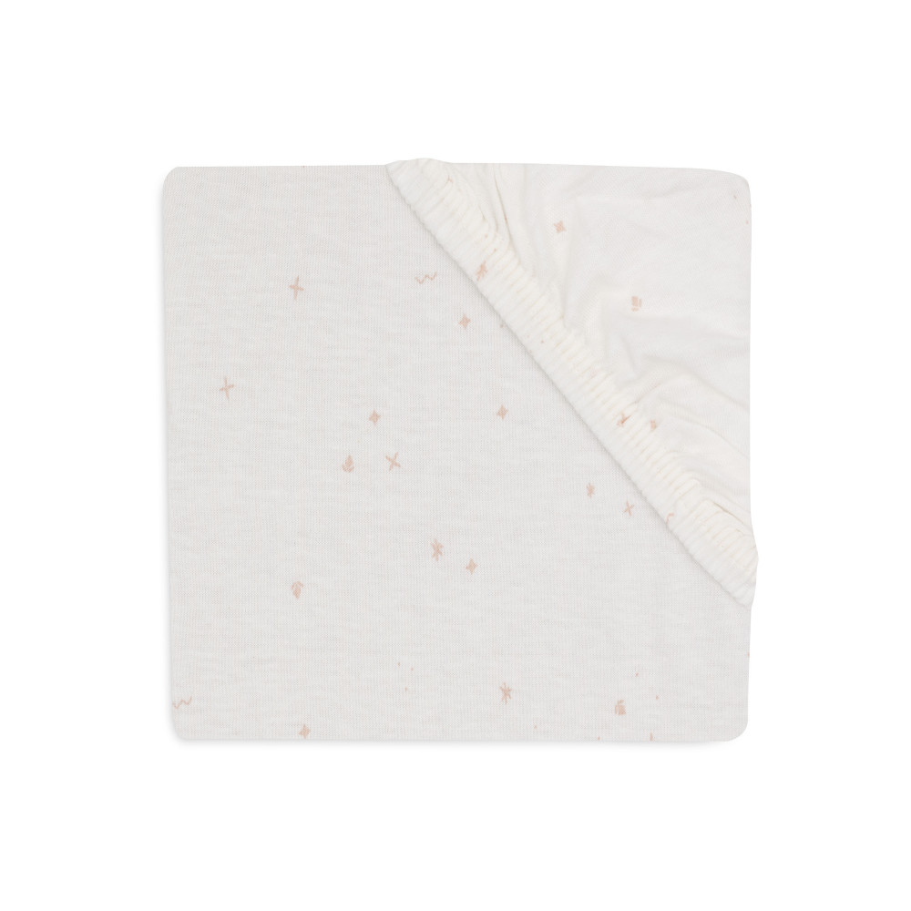 Fitted Sheet Jersey 60x120cm Twinkling Wild Rose