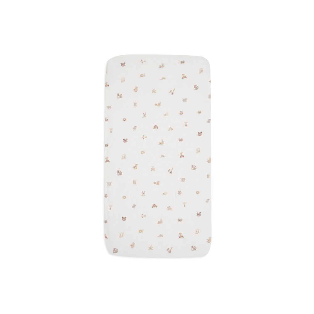 Fitted Sheet Jersey Animal Friends