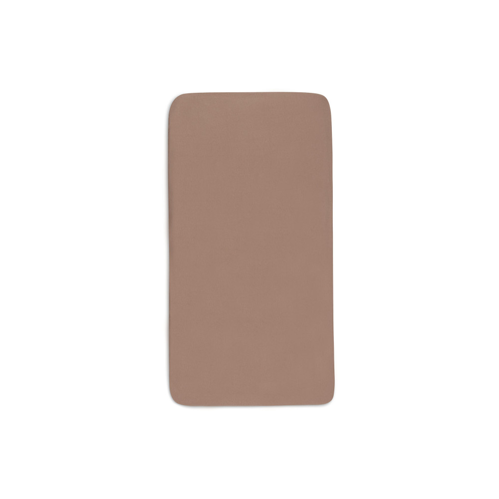 Fitted Sheet Jersey 60x120cm Milky Coffee