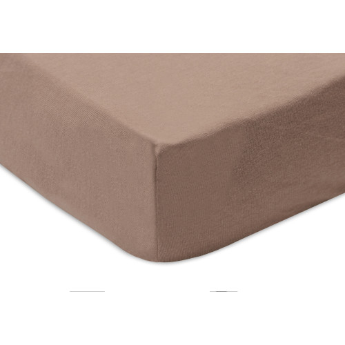 Fitted Sheet Jersey 40/50x80/90cm Milky Coffee