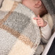 Jollein Wrap Blanket Bunny - Check - Boucle