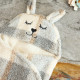 Jollein Wrap Blanket Bunny - Check - Boucle
