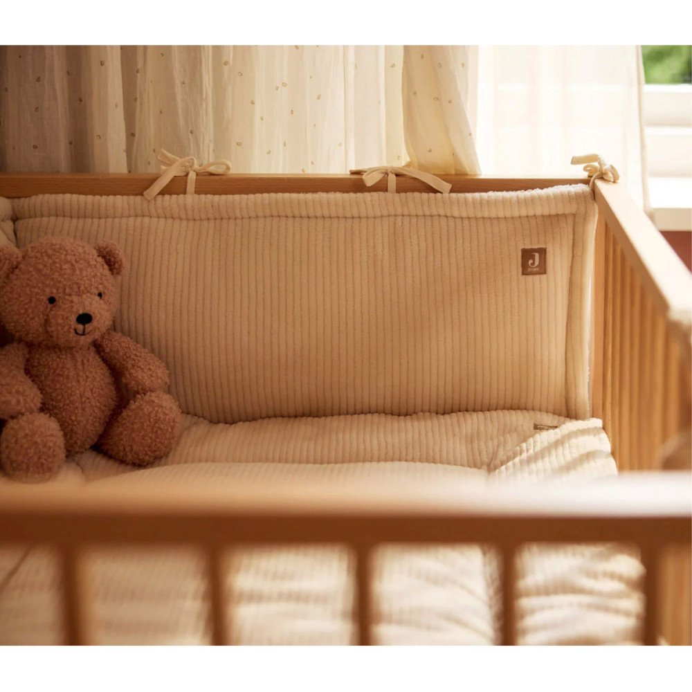 Jollein bumper 180x30cm Cloudy Rib - Oatmeal