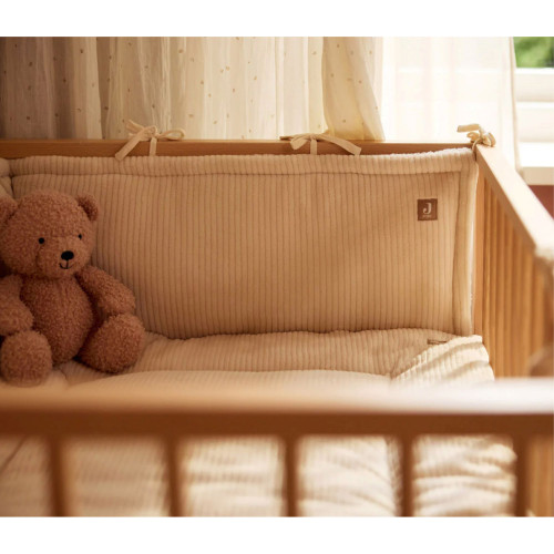 Jollein bumper 180x30cm Cloudy Rib - Oatmeal