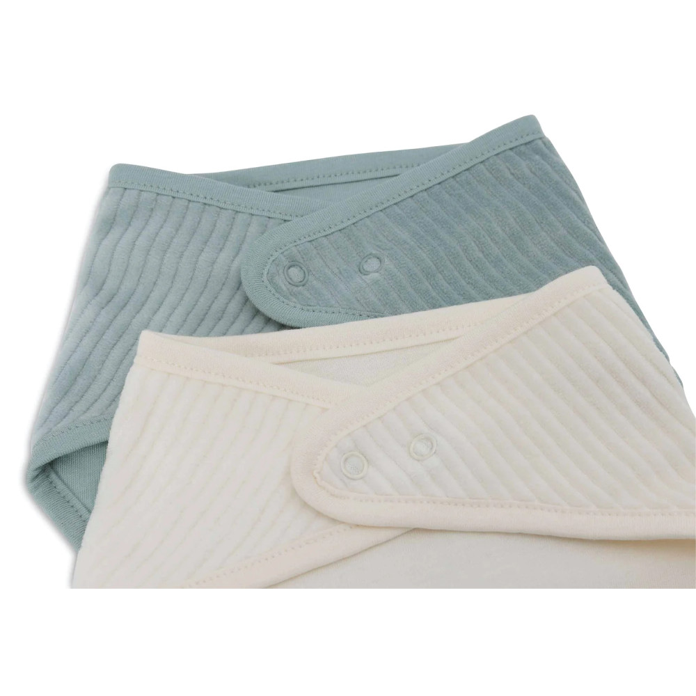 Jollein Bib Bandana Velvet Rib - Sea Green (2pack)