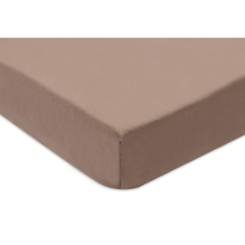Palagu komplekts Ar Gumiju Jersey 60x120cm Jollein  Milky Coffee/Ivory (2gab)