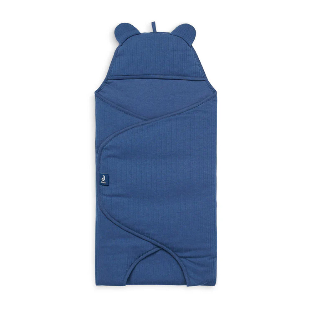 Jollein одеяло-конверт для автокресла/коляски - Basic Stripe Jeans Blue Jollein одеяло-конверт для автокресла/коляски - Basic Stripe Jeans Blue