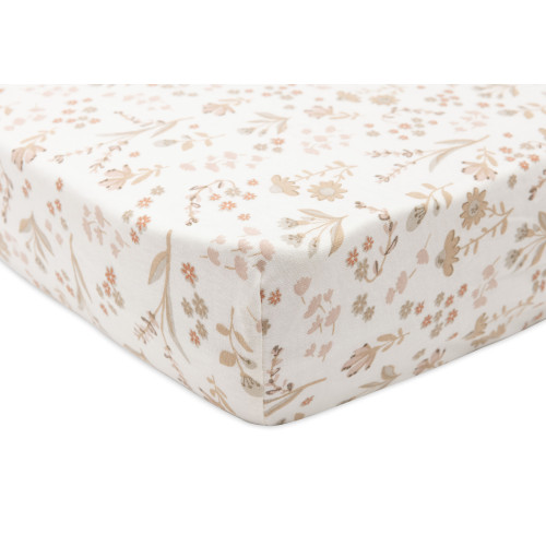 Palags ar gumiju Jersey 40/50x80/90cm Jollein Bloomy