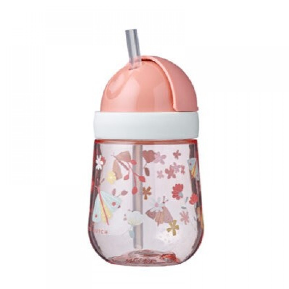 Little Dutch бутылка с трубочкой ´Flowers & Butterflies´ 300 ml