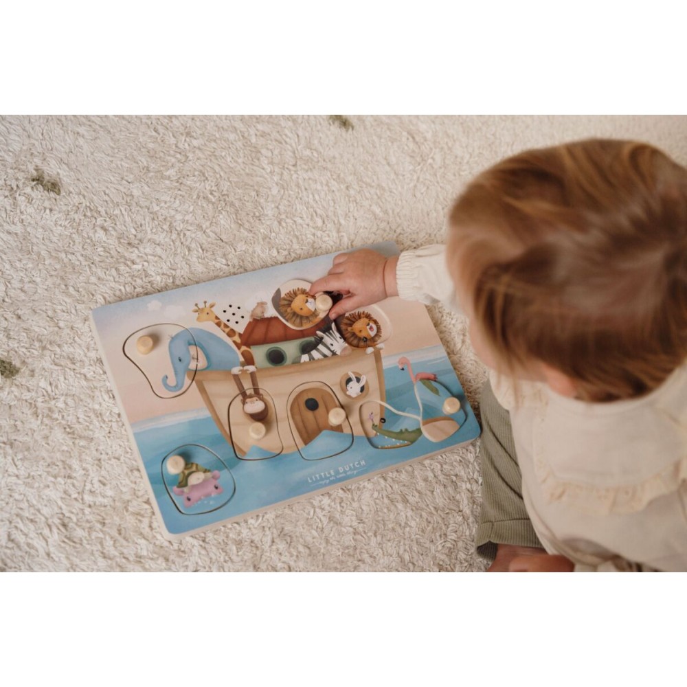 Little Dutch wooden sound puzzle ´Noah´s Ark´ Skanošā koka puzle