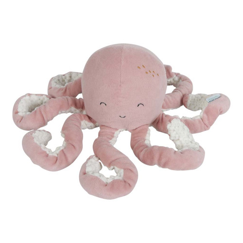 Little Dutch mīksta rotaļlieta Astoņkājis Pink