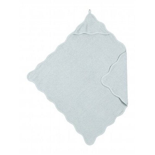 Meyco baby полотенце с капюшоном Wavy -  Grey Blue - 80x80cm