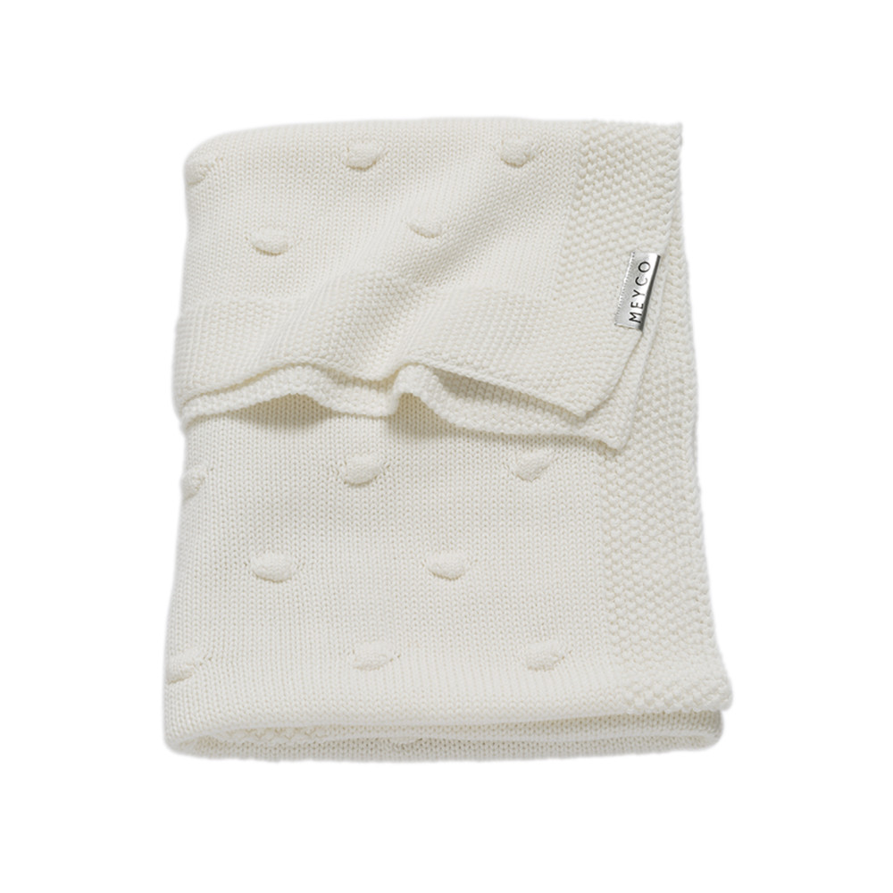 Meyco baby Blanket Knots 75*100 cm Offwhite