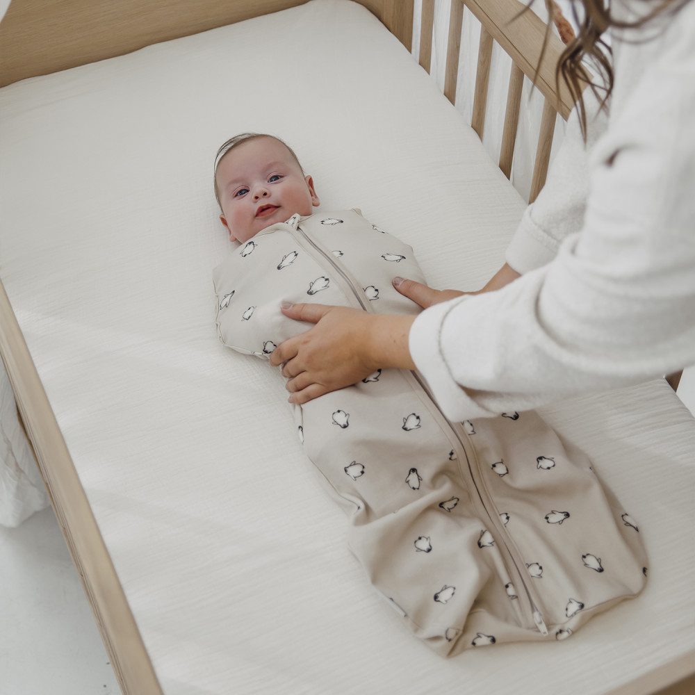Cocoon Swaddle Bag Penguin - sand - 70cm - 0.3 TOG