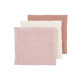 Meyco Baby Комплект муслиновых пеленок Pre-washed soft rose/rose/naturel 70x70 cm - 3 шт. Meyco Baby Комплект муслиновых пеленок Pre-washed soft rose/rose/naturel 70x70 cm - 3 шт.