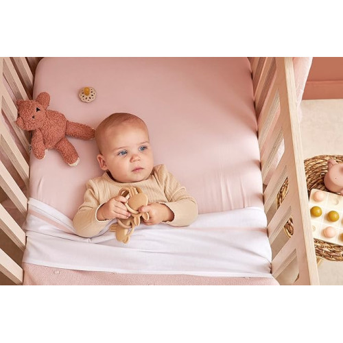 Простынь на резинке Meyco Baby - Soft Pink - 60x120 cm