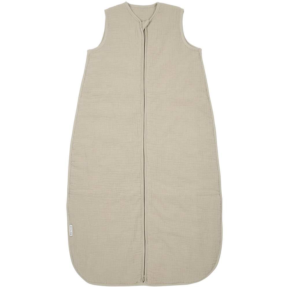 Sleeping bag lined pre-washed muslin - Sand - 70cm - 2.0 TOG