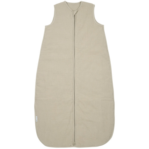Sleeping bag lined pre-washed muslin - Sand - 70cm - 2.0 TOG