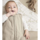 Sleeping bag lined pre-washed muslin - Sand - 70cm - 2.0 TOG