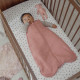 Sleeping bag lined pre-washed muslin - Rose - 2.0 TOG