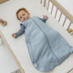 Sleeping bag lined pre-washed muslin - Jeans Blue - 2.0 TOG