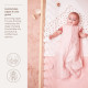 Meyco Baby guļammaiss 90cm pre-washed muslin - soft pink - 0.5 TOG