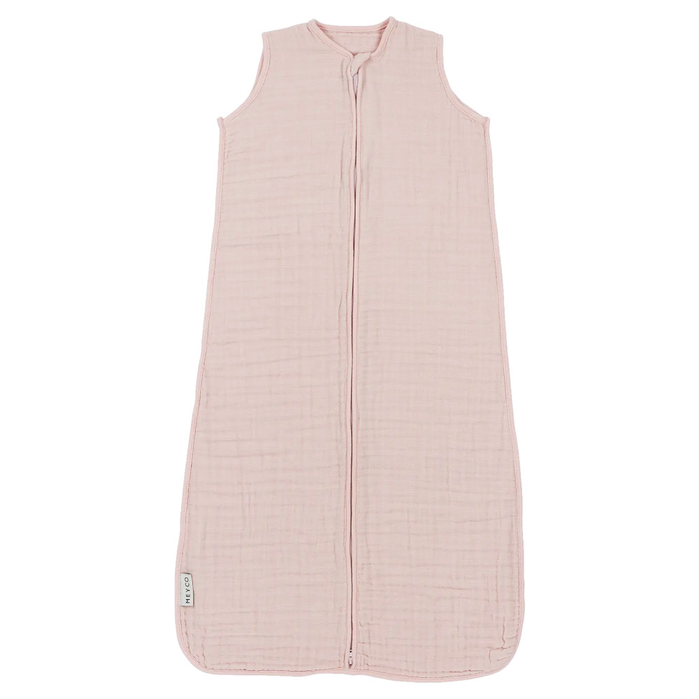 Meyco Baby guļammaiss 90cm pre-washed muslin - soft pink - 0.5 TOG