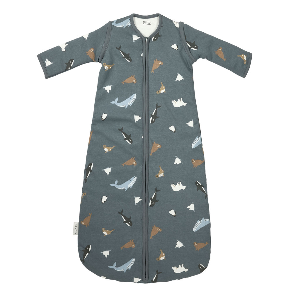 Meyco Baby guļammaiss ar noņemamām piedurknēm interlock jersey - Arctic 60cm  2.5 TOG