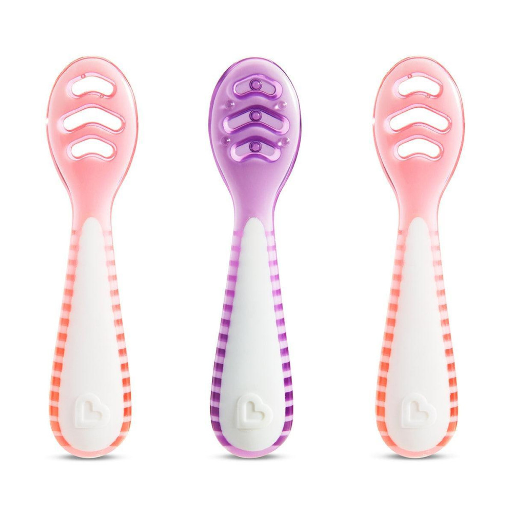 Munchkin Multistage first spoons 3psc Pink/Purple