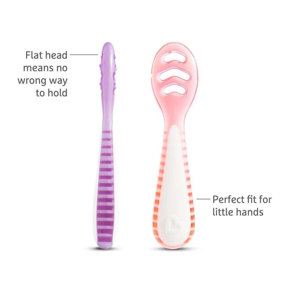 Munchkin Multistage first spoons 3psc Pink/Purple