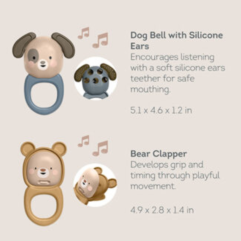 Taf Toys muzikālā rotaļlieta Sound Discovery zvaniņš un klabeklis