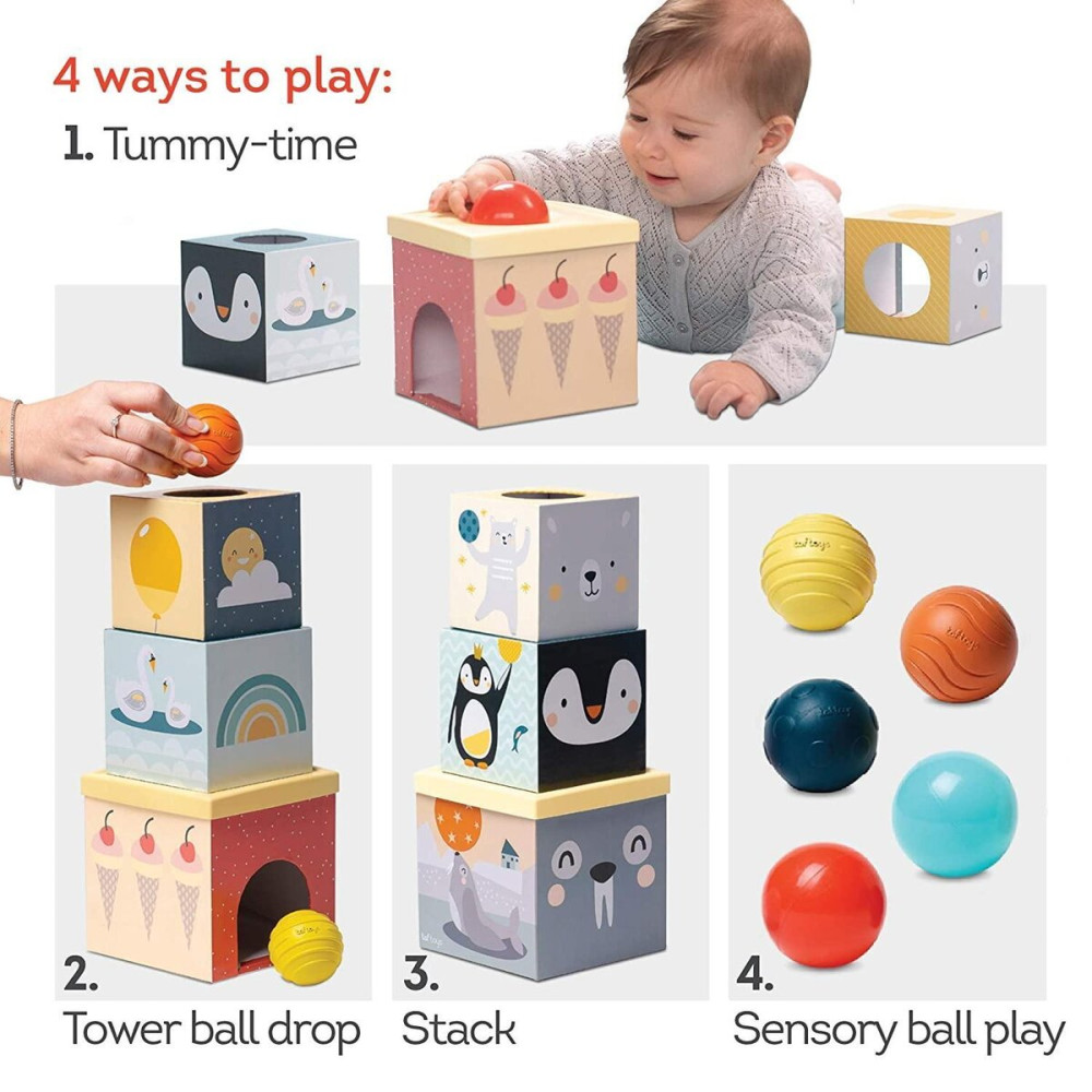 Taf Toys attīstošā rotaļlieta North Pole Ball Drop Stacker