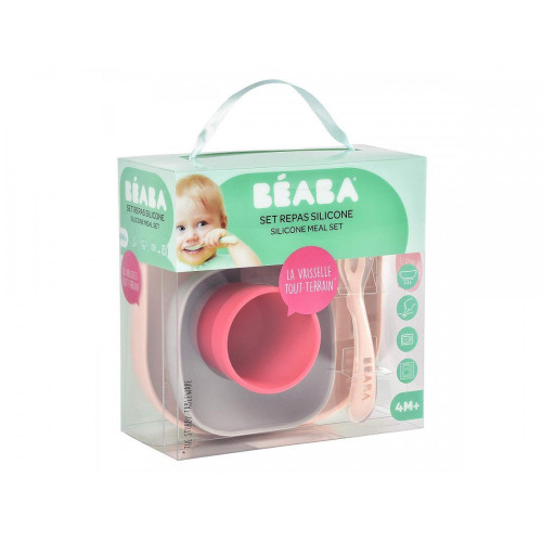 Beaba Silikona Trauku Komplekts 4 Gab. PINK