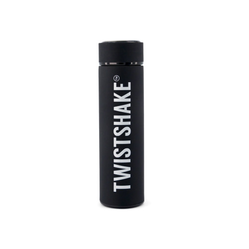 Twistshake Hot or Cold termoss no nerusējošā tērauda melns, 420ml