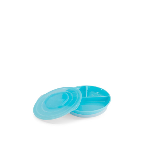 Twistshake šķīvis  ar nodalījumiem gaiši zils, 6+mēn.