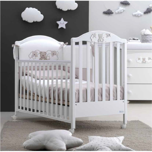 Azzurra bērnu gultiņa Star white
