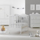 Azzurra bērnu gultiņa Starlette white