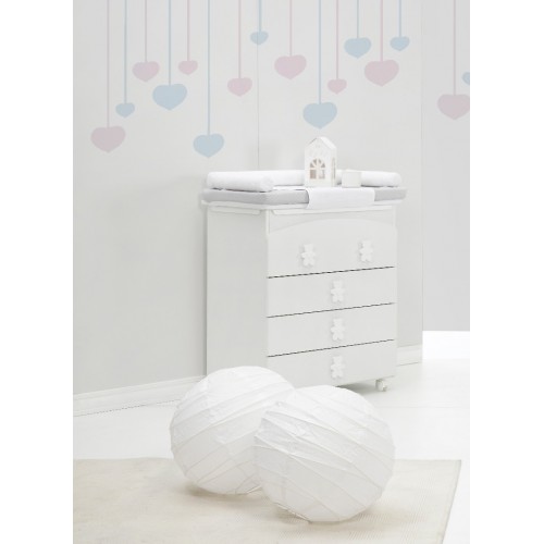 Raffaello kumode ar vanniņu Coccolo soft white