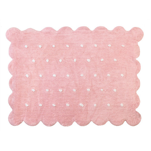 Aratextil Cookie rosa mazgājamais paklājs no 100% kokvilnas