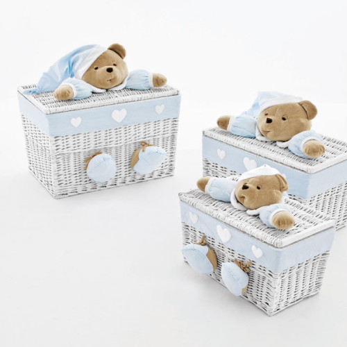 NaNan PUCCIO rotaļlietu kaste mazā Light Blue